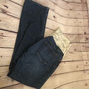 Old Navy Maternity Jeans Roll Over Stretch